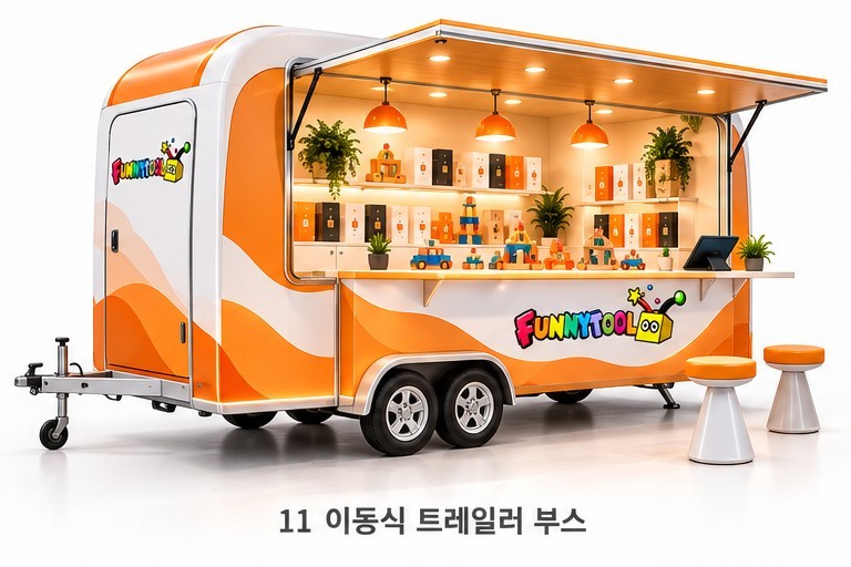 이동식 트레일러 부스 디자인 참고 이미지