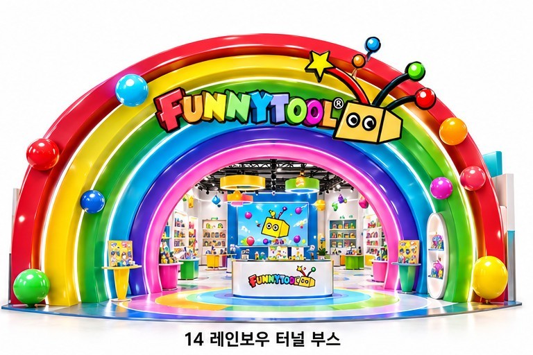 레인보우 터널 부스 디자인 참고 이미지
