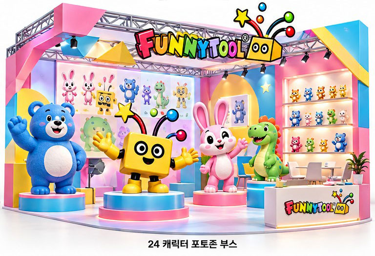 캐릭터 포토존 부스